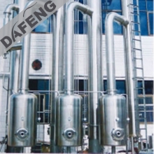 Three effect falling film evaporator