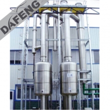 Double-effect falling film evaporator