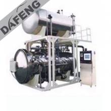 Automatic hot water turning round type sterilization pot