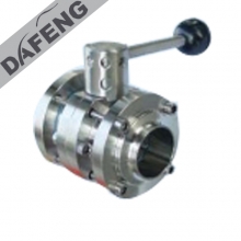 3-piecesl flange butterfly valve