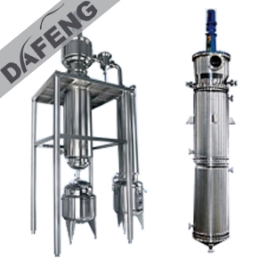 Efficient scraper film evaporator