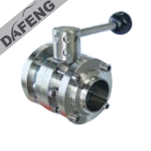 3-piecesl flange butterfly valve
